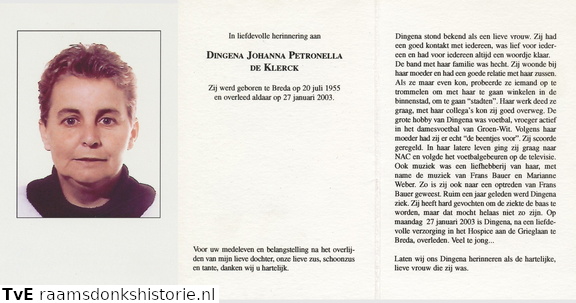 Dingena Johanna Petronella de Klerck